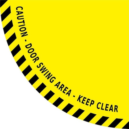 Pristine Products Door Swing Area Floor Sign stCDSAKC36